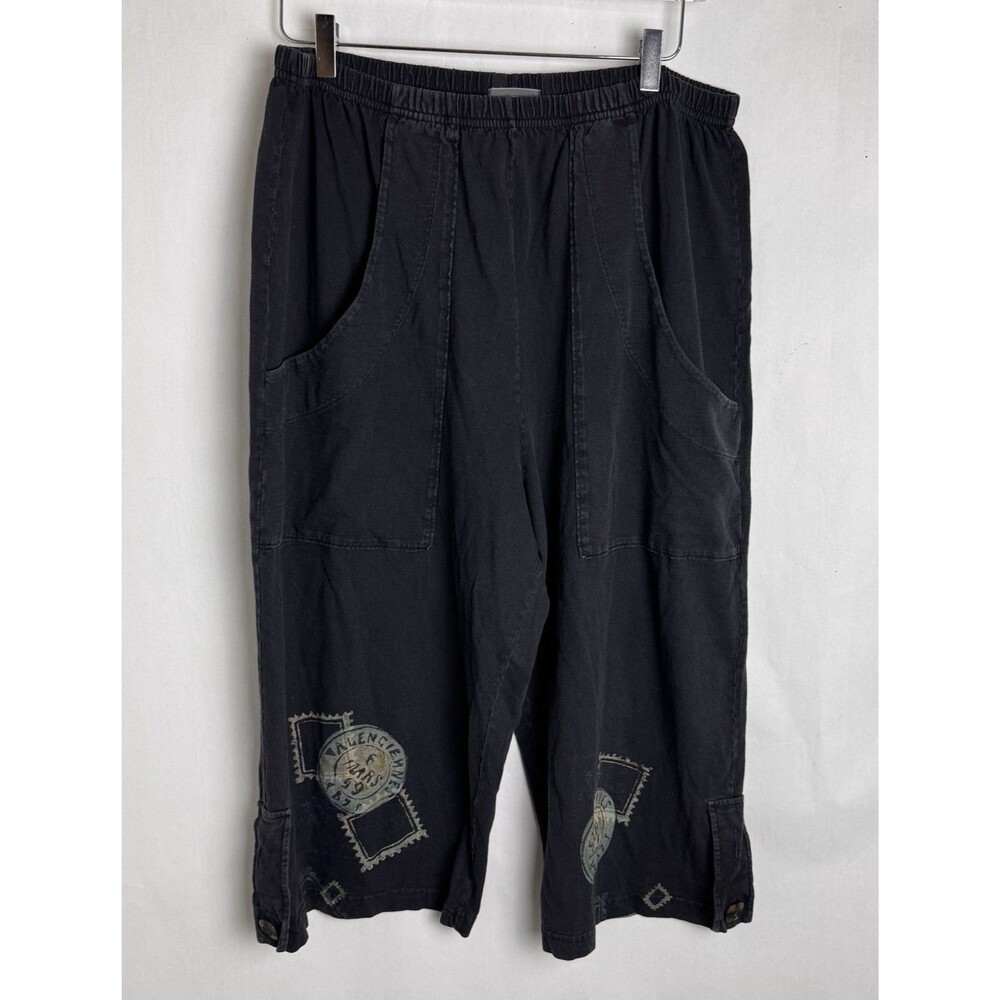 Vintage Blue Fish Clothing Pants Womens Boho Lagenlook Made in USA Artsy